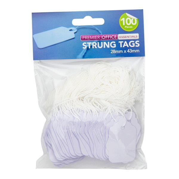 String Tags 28 x 43 ( Tie on Labels ) 100 pieces
