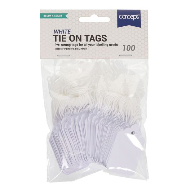 String Tags 36 x 53 ( Tie on Labels ) 100 pieces