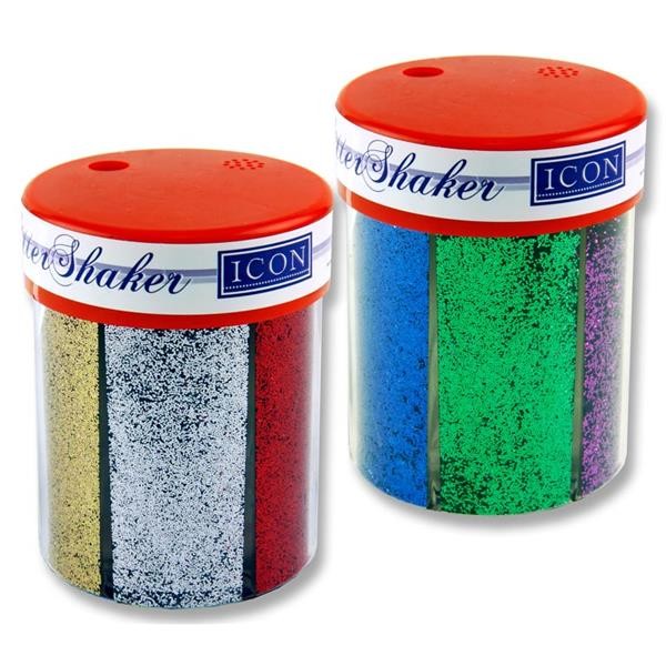 Icon 6 Part Glitter Shaker - Sparkling