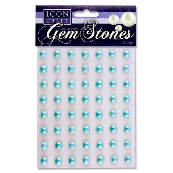 Icon Craft Pkt.56 Self Adhesive Gem Stones 10mm - Blue