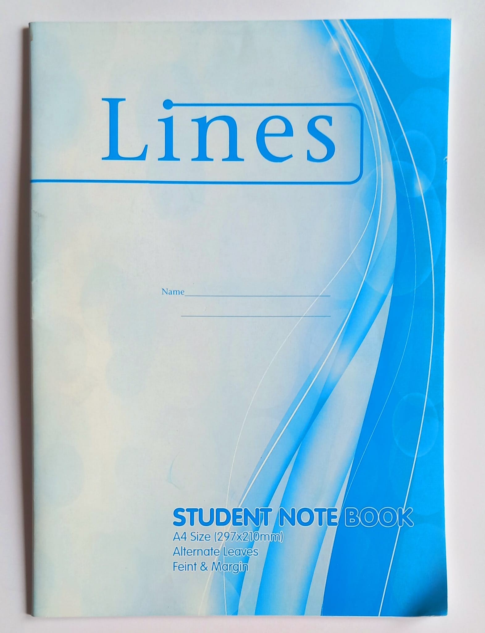 Lines Collection (h1) - Student Note Book - A4 ( x 20 )