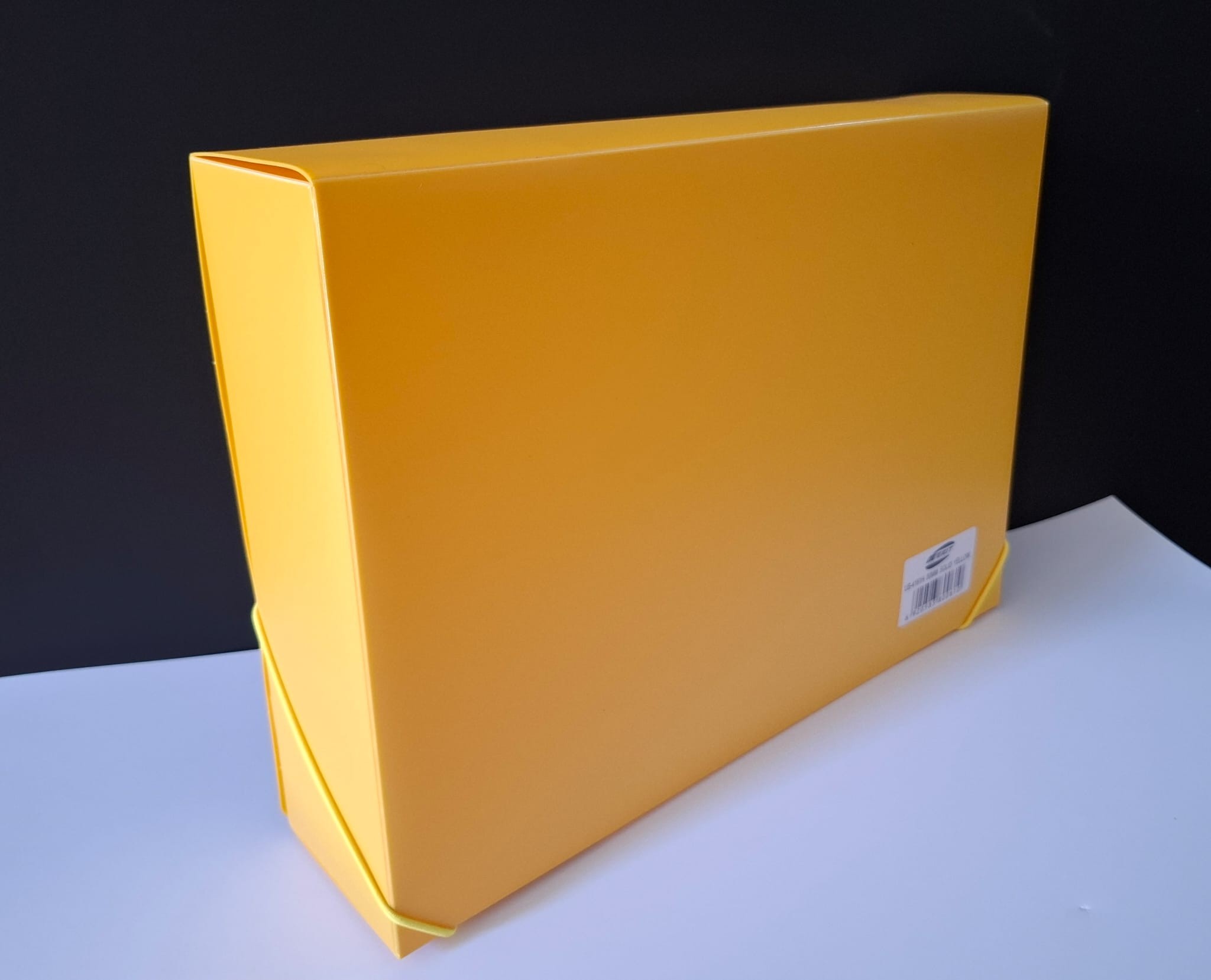 BoxFile PVC 80mm Spine - Yellow