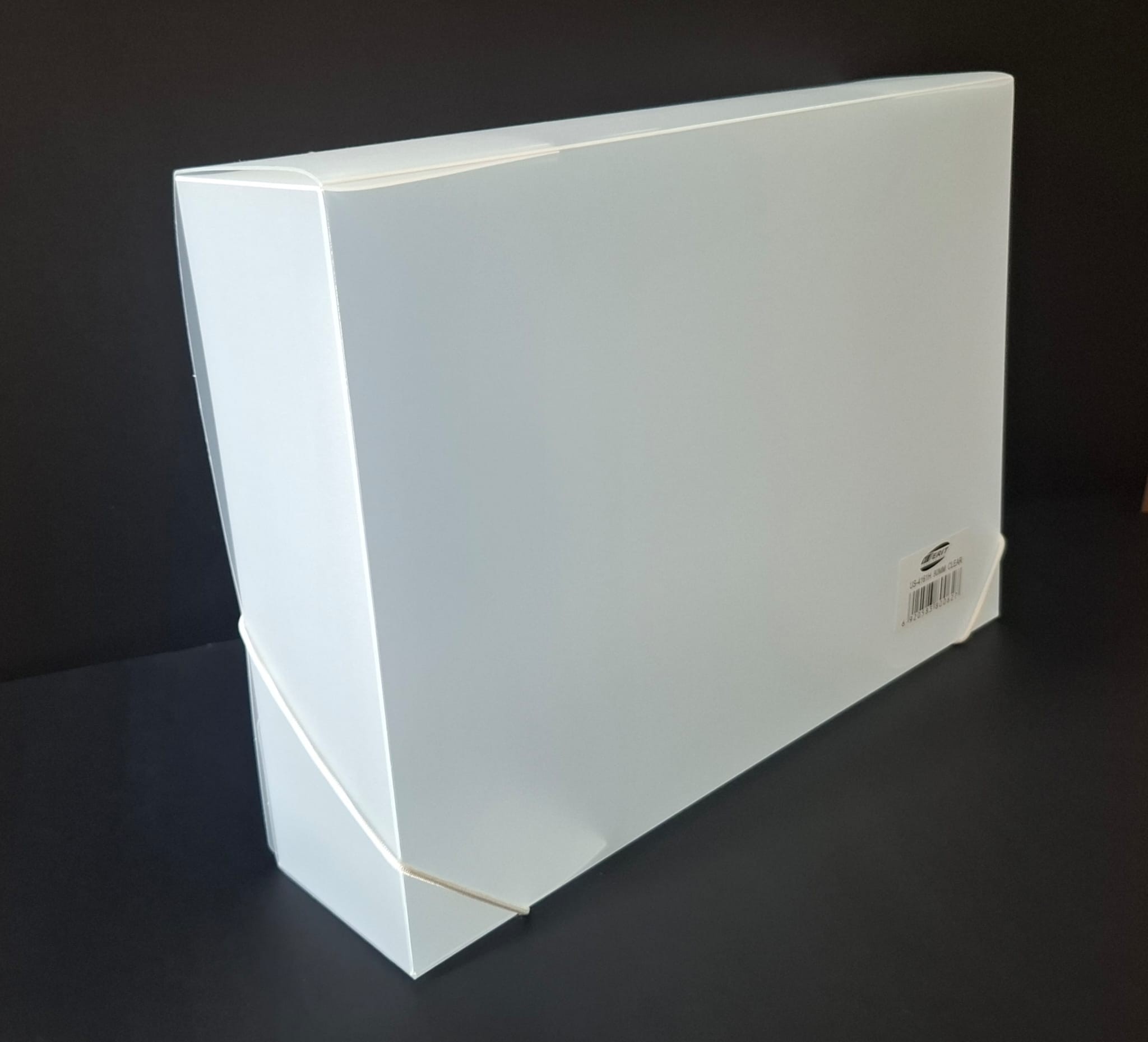 BoxFile PVC 80mm Spine - Clear