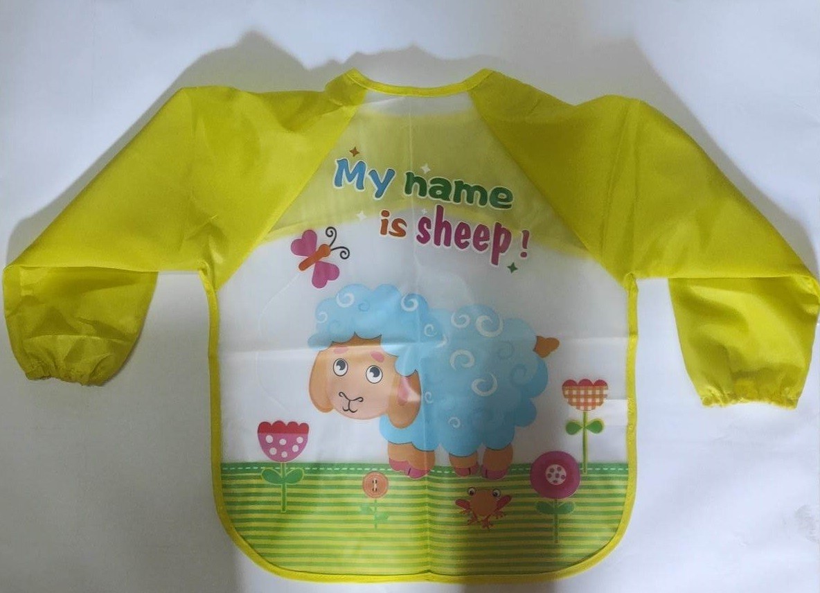 Kids Nylon Bibs (b) - Small ( Baby Yellow )