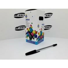 Ball Pen D502 - Transparent Body - Black   ( x 50 )