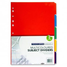 Dividers Board A4 - EXTRASTRONG - 5 Part 