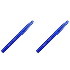 Pentel - Brush Sign Pen - Blue / Black