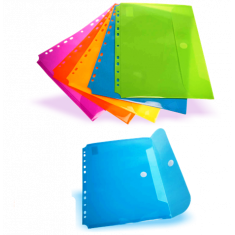 Button Wallet A4 size 330 x 237 ( Punched )