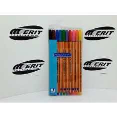 Fine Liners x 10 pieces per wallet Ass Colours Granit 