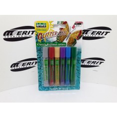 Glitter Glue x 6 Blister Assorted