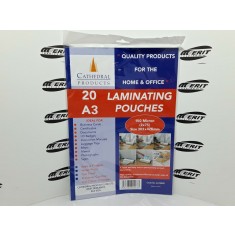 Laminating Pouches A3 - 80 / 160 microns x 20