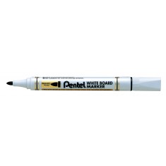 Pentel - White Board Markers - Black Medium ( x 12 )