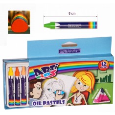 Oil Pastel - Assorted Colours - ( x 12 )
