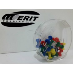 Push Pins Assorted Colours ( x 10 )