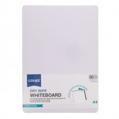 A4 Dry Wipe Board - White / Concept - PMR - ( x10 )