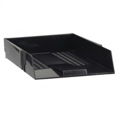 Desk Trays Plastic F/C Black - Single