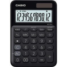 CASIO calculator 12 digits - Solar - BLACK