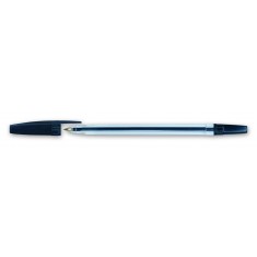 Ball Pen D502 - Transparent Body - Black   ( x 50 )