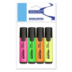 Highlighters Assorted ( x 4 )