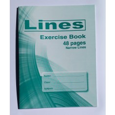Ex/Book (a2)- Lines Collection 48 Pages Narrow 12 Lines (x 30)