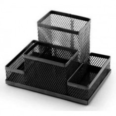 Mesh Desk Pen Holder - Black