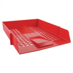 Desk Trays Plastic F/C Burgundy