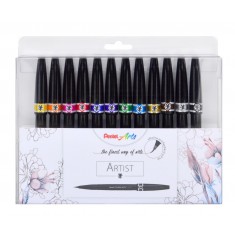 Pentel -  BRUSH PEN SET Assorted x 12