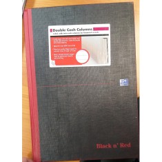 Book Keeping - Blk & REd Man.Bk A4 D/Cash 192pp