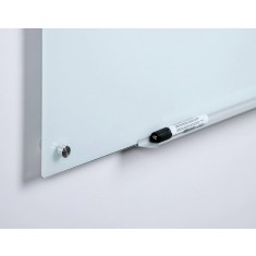 Magnetic Glass White Board - BLACK size 990 x 560