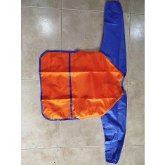 Kids Nylon Bibs (e1) - Medium ( Orange/Blue )