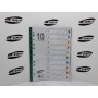 Dividers PVC A4 - Multi Colour 10 Part ( x 80 )