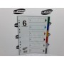 Dividers PVC A4 - Multi Colour 6 Part ( x 150 )