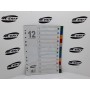 Dividers PVC A4 - Multi Colour 12 Part ( x 70 )