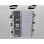 Dividers PVC A4 - Grey Jan - Dec ( x 70 )